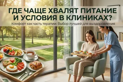 Комфорт как часть терапии: В каких клиниках чаще всего хвалят питание и условия?
