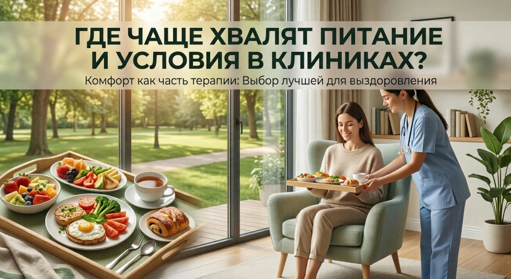 Комфорт как часть терапии: В каких клиниках чаще всего хвалят питание и условия?