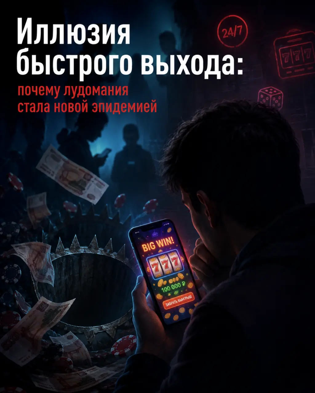 Иллюзия быстрого выхода: почему лудомания стала новой эпидемией